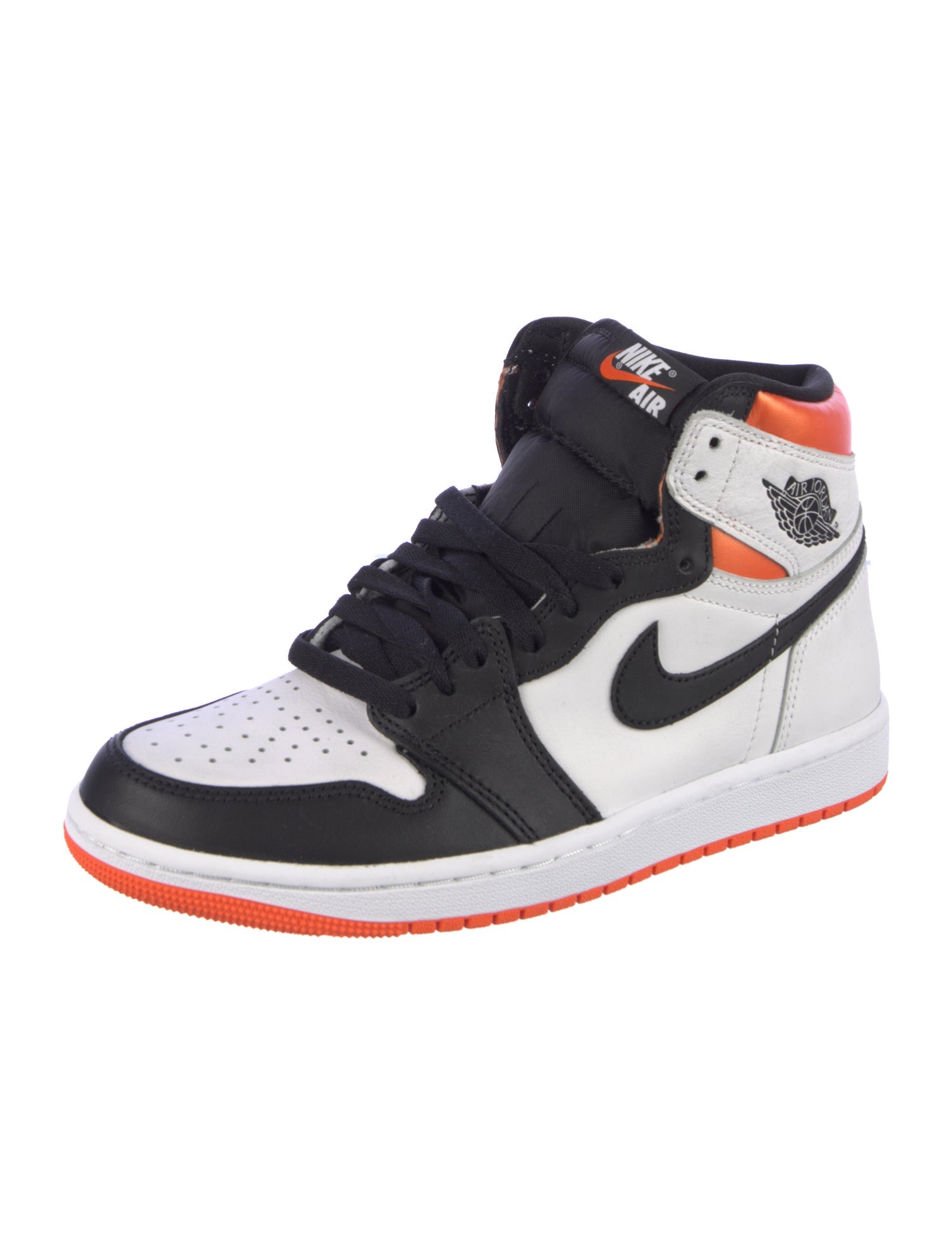 Jordan Leather Colorblock Pattern Sneakers