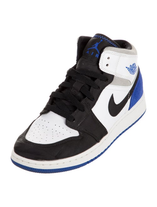 Jordan Kids' 1 Mid SE 'White Black Royal' (GS) Sneakers