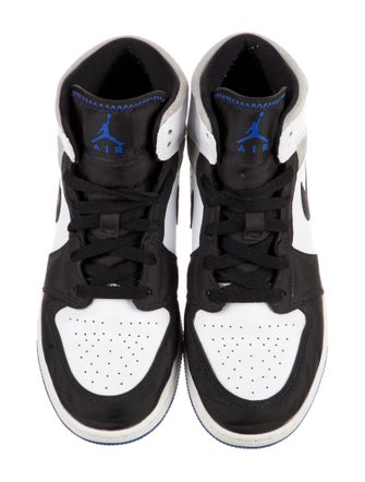 Jordan Kids' 1 Mid SE 'White Black Royal' (GS) Sneakers