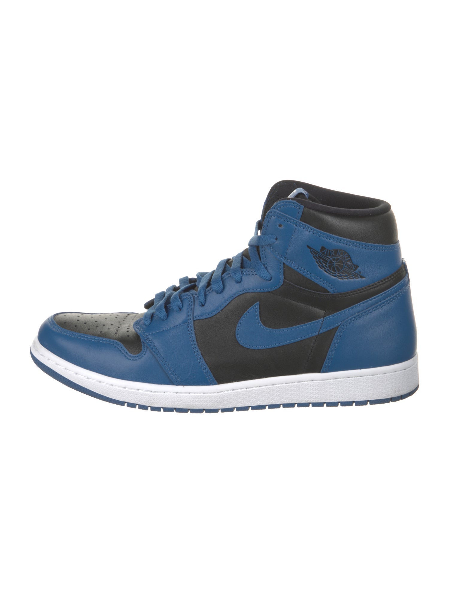 Jordan Leather Colorblock Pattern Sneakers