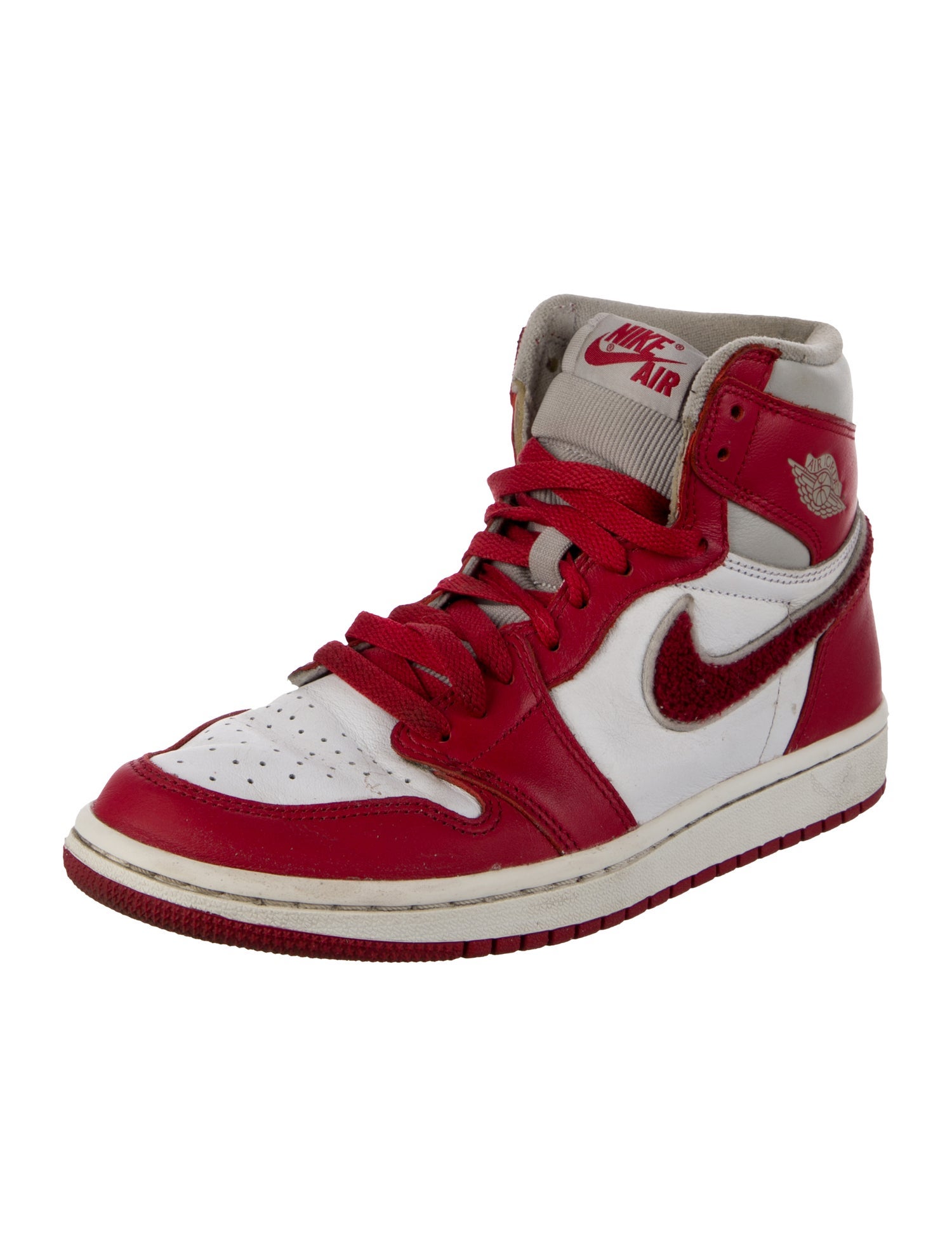 Jordan Leather Colorblock Pattern Athletic Sneakers