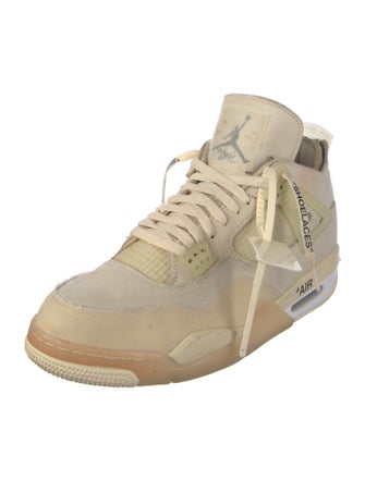 Off-White x Jordan 4 Retro 'Sail' (W) Sneakers