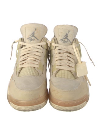 Off-White x Jordan 4 Retro 'Sail' (W) Sneakers
