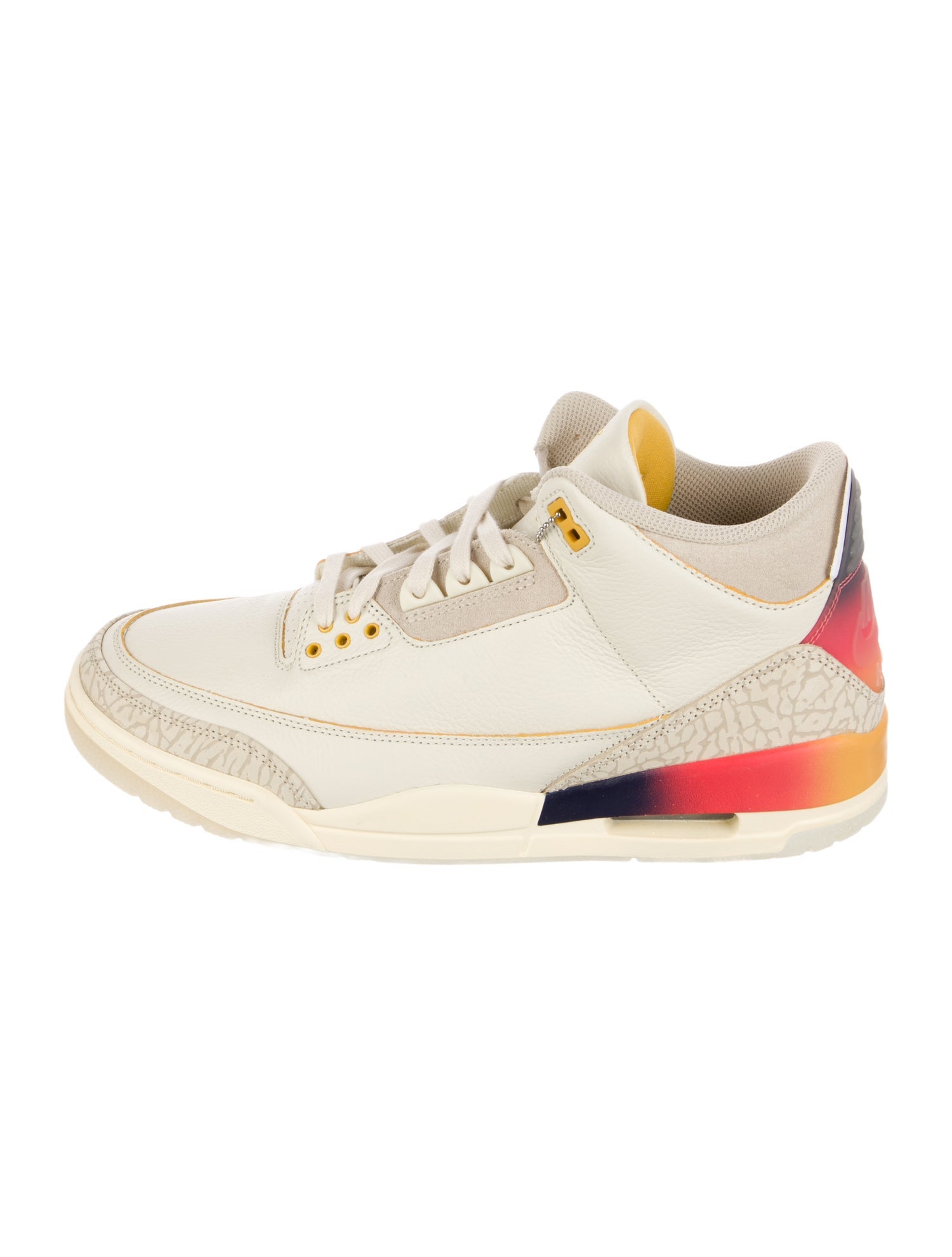 Jordan Leather Colorblock Pattern Sneakers w/ Tags