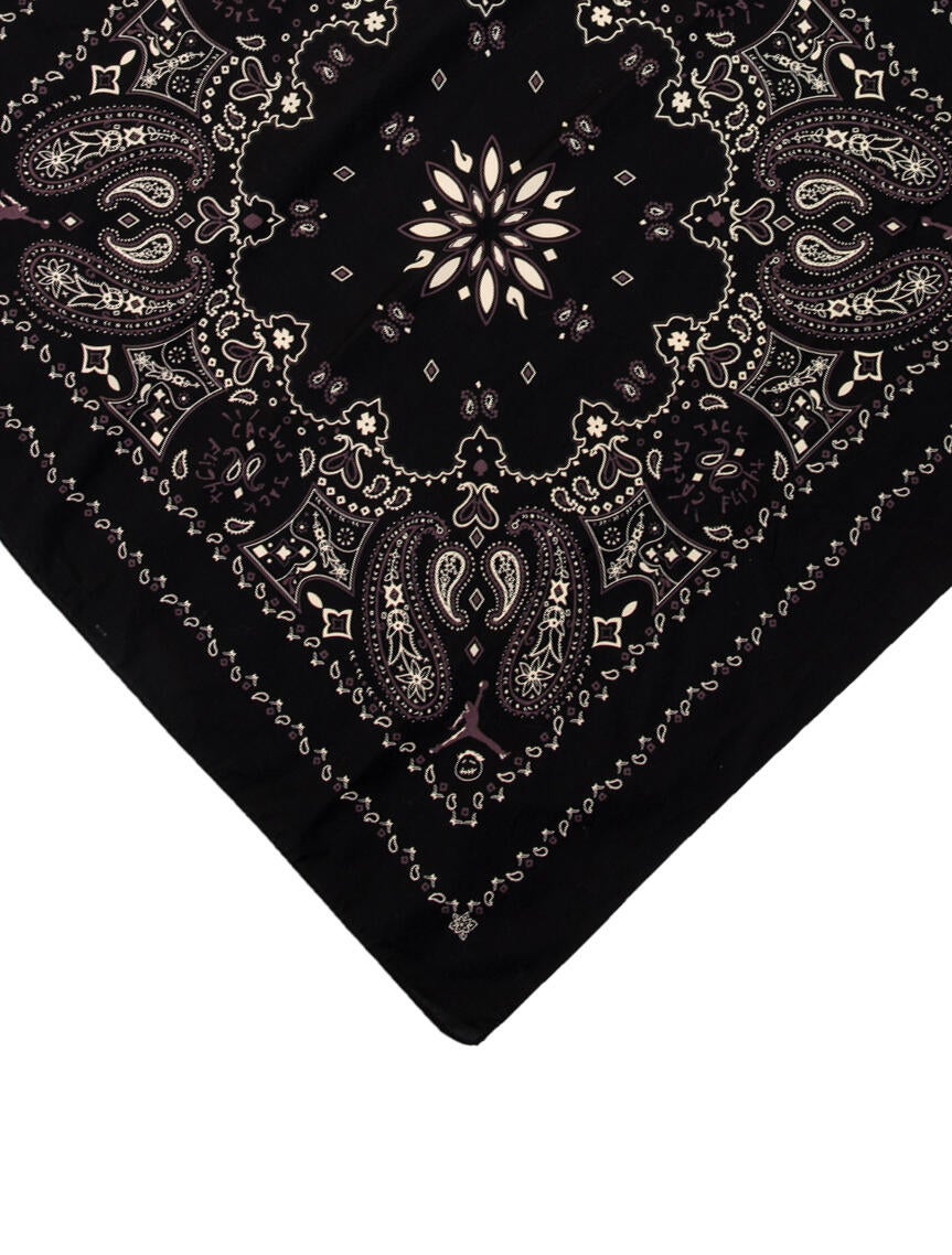 Jordan Air Jordan x Travis Scott Cactus Jack Black Phantom Bandana Paisley Print Bandana