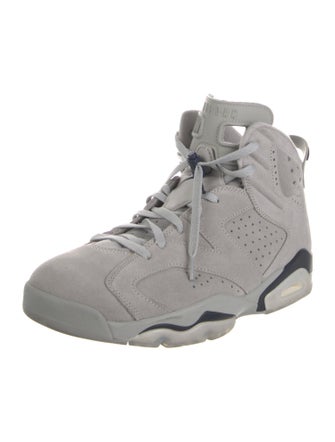 Jordan Suede Embroidered Accent Sneakers