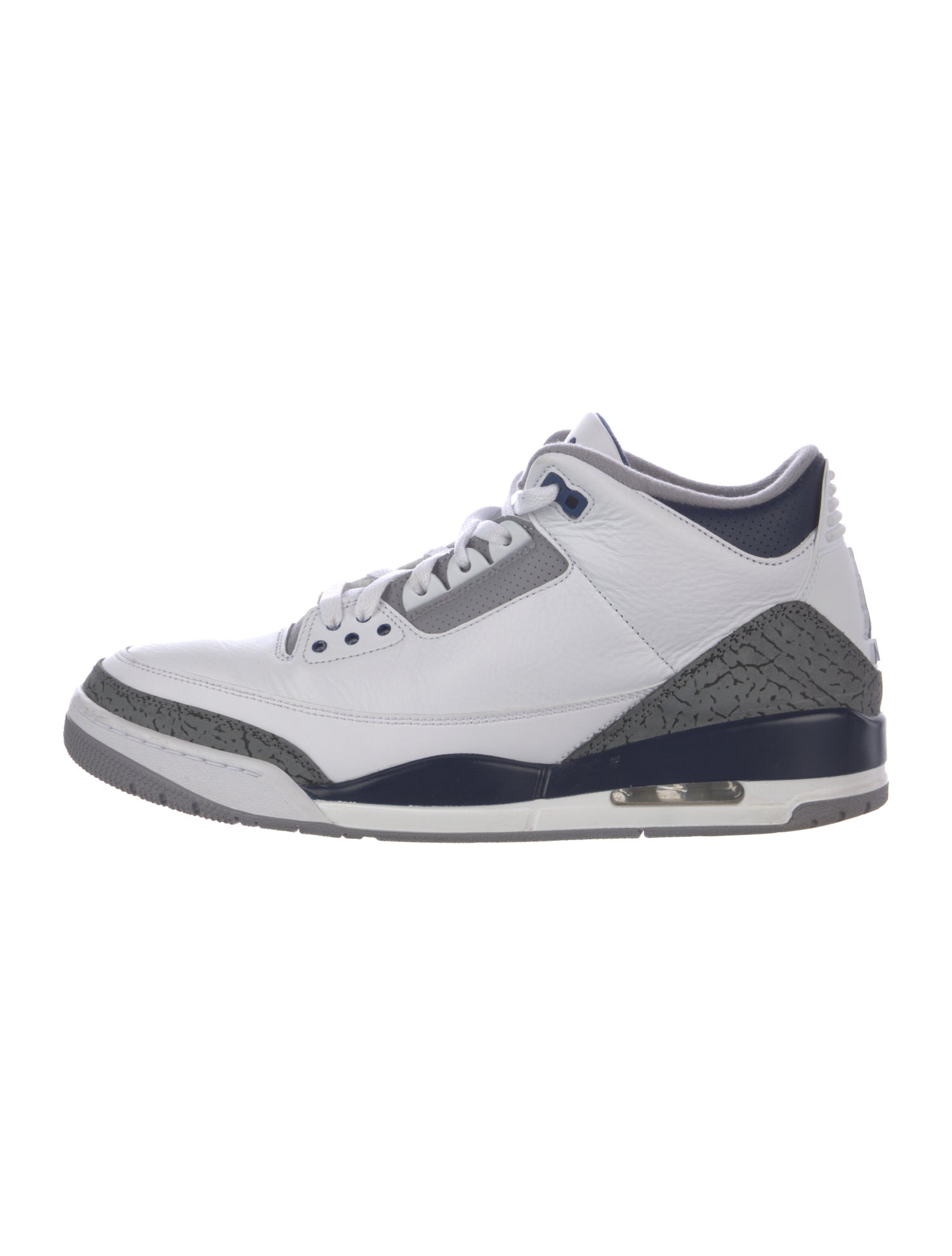 Jordan Leather Colorblock Pattern Athletic Sneakers