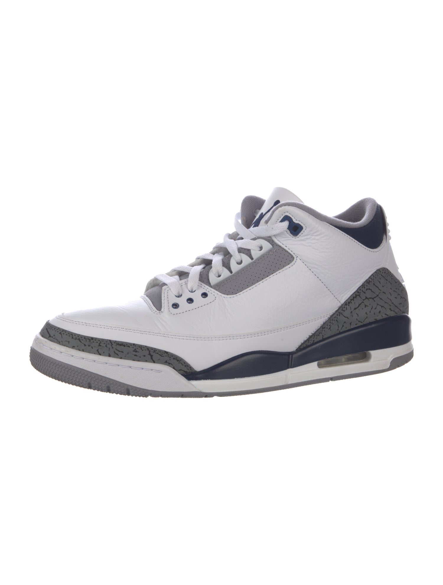 Jordan Leather Colorblock Pattern Athletic Sneakers