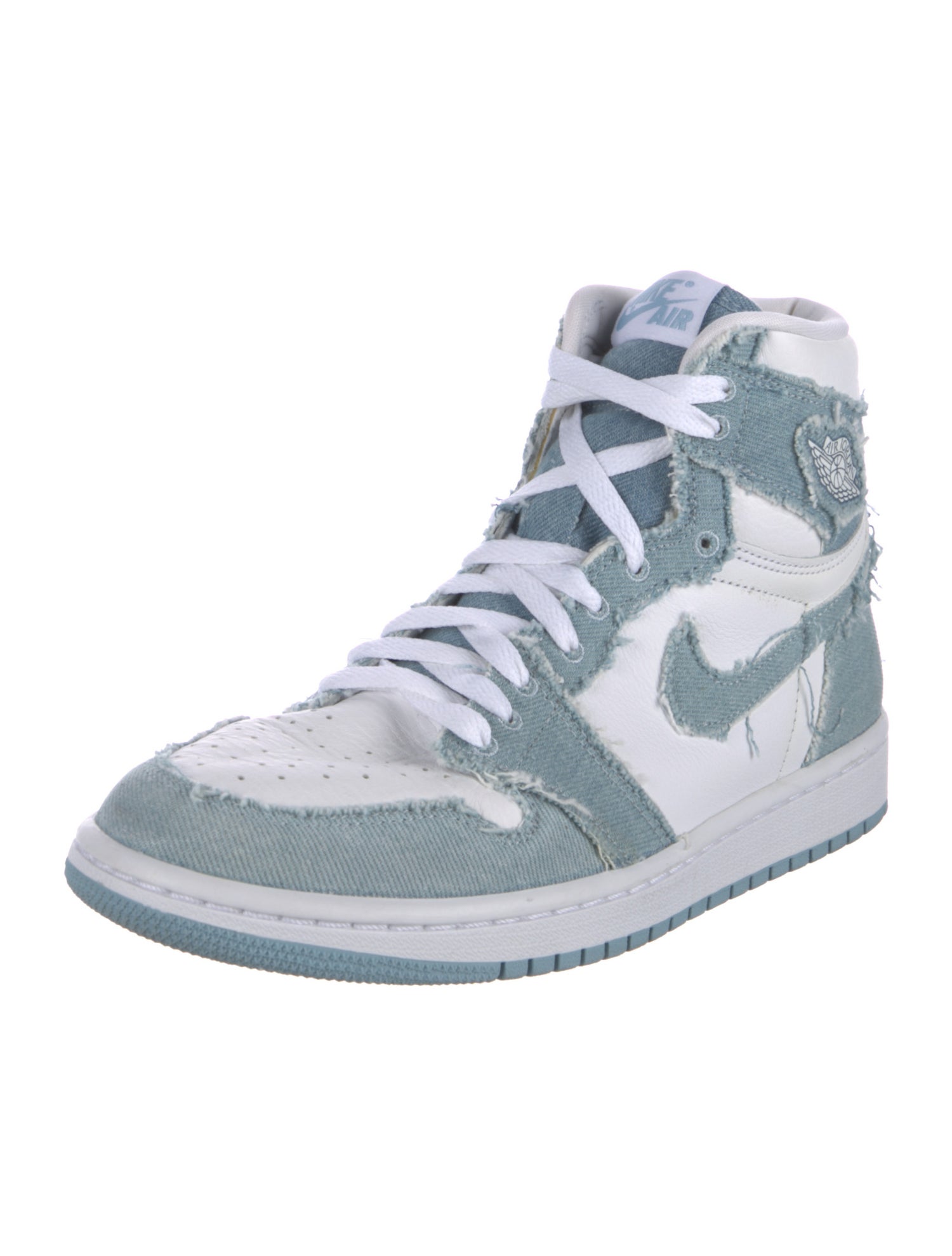 Jordan Denim Colorblock Pattern Sneakers