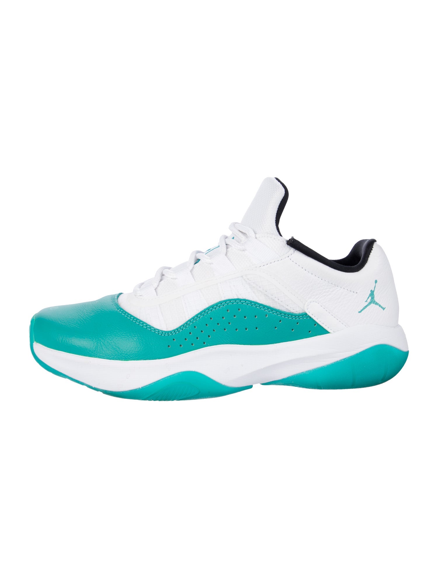 Jordan Leather Colorblock Pattern Athletic Sneakers