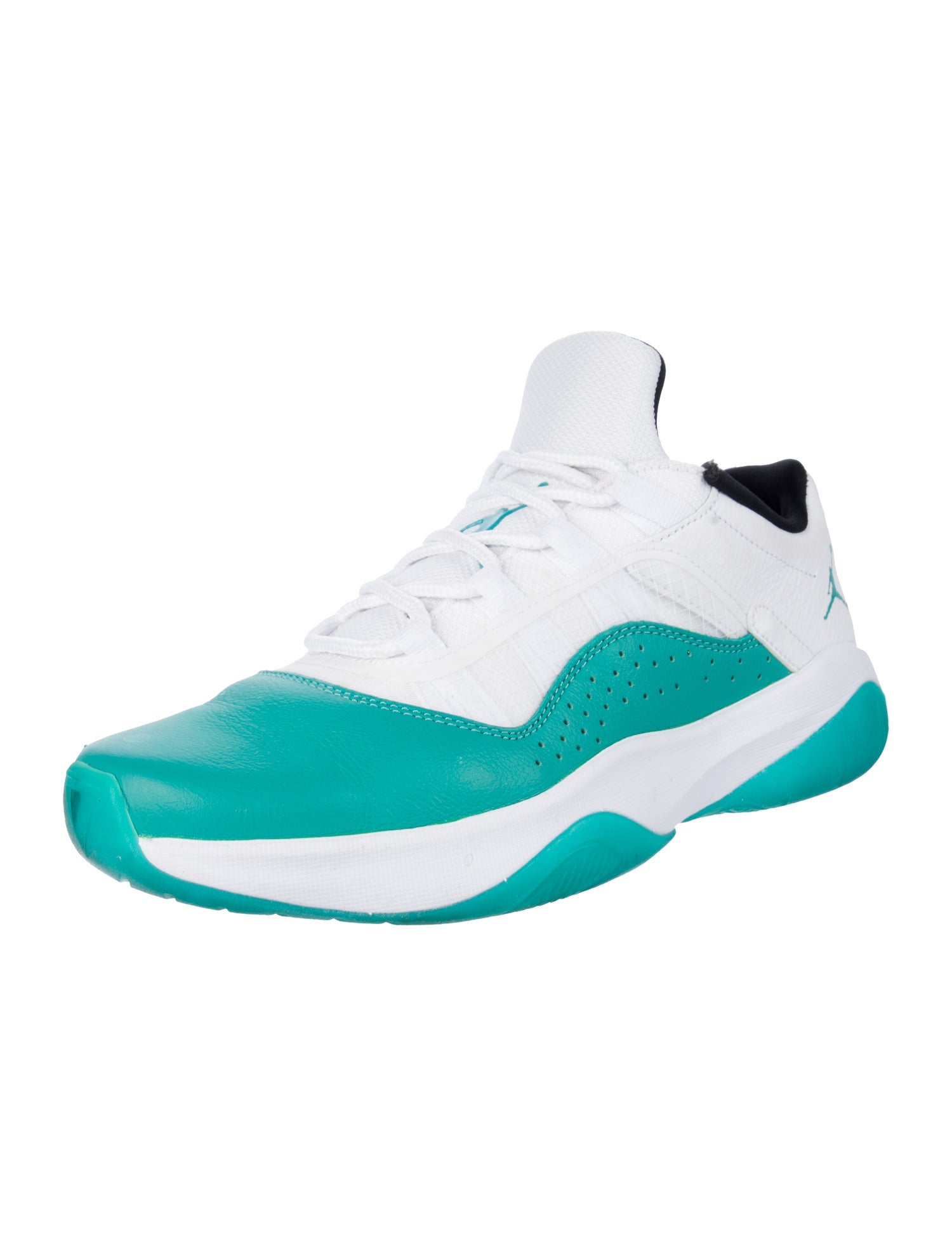 Jordan Leather Colorblock Pattern Athletic Sneakers