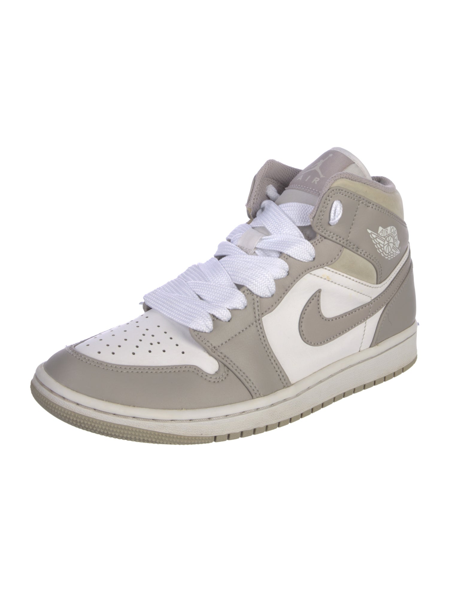 Jordan Leather Colorblock Pattern Sneakers