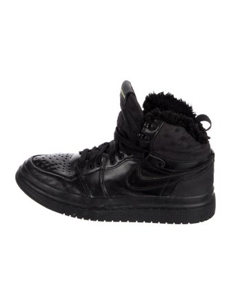Jordan Leather Faux Fur Trim Sneakers