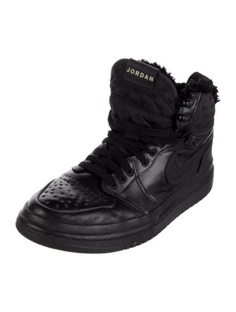 Jordan Leather Faux Fur Trim Sneakers