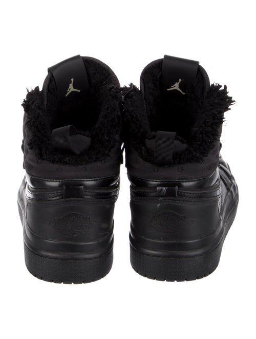 Jordan Leather Faux Fur Trim Sneakers