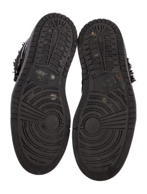 Jordan Leather Faux Fur Trim Sneakers