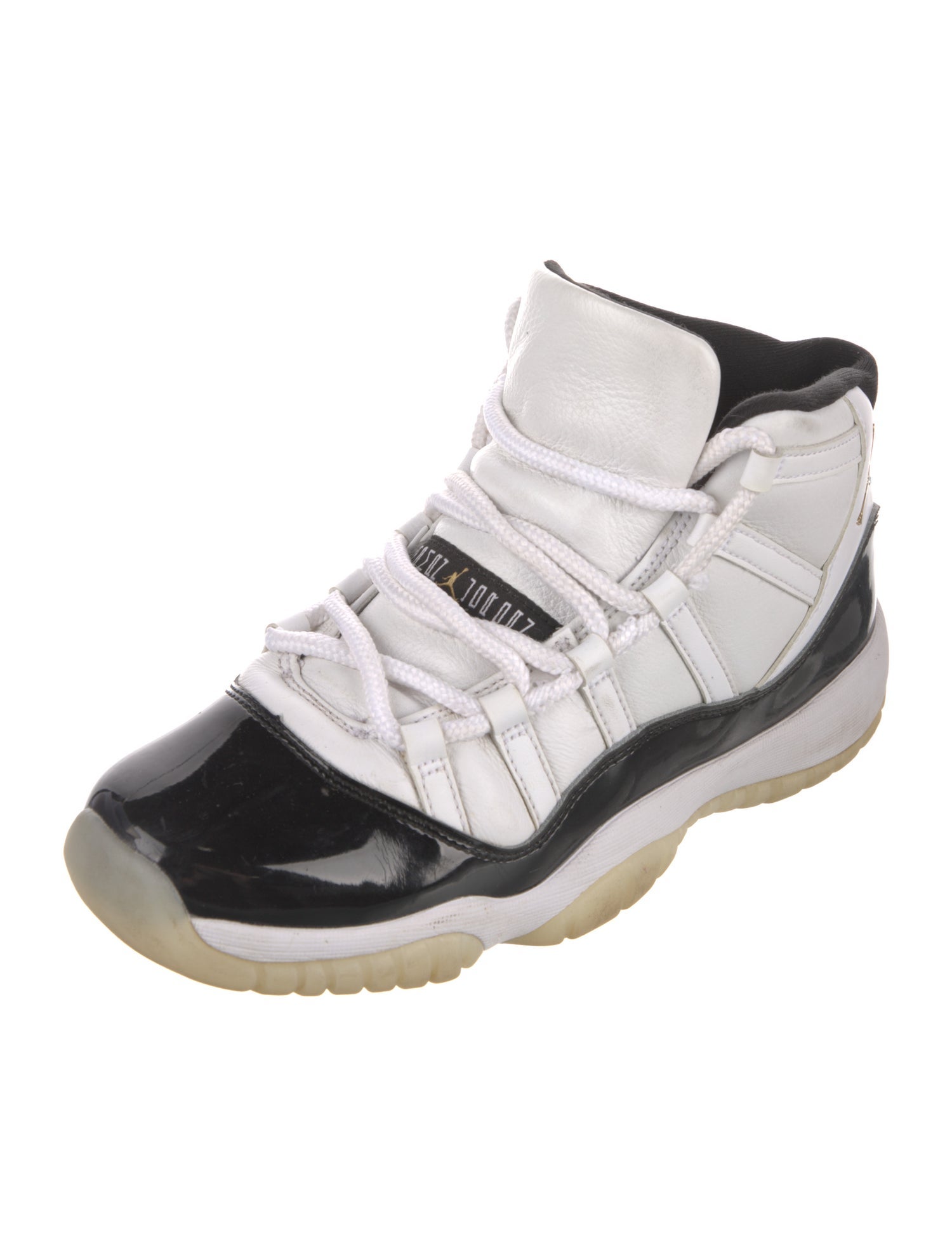Jordan Patent Leather Colorblock Pattern Sneakers