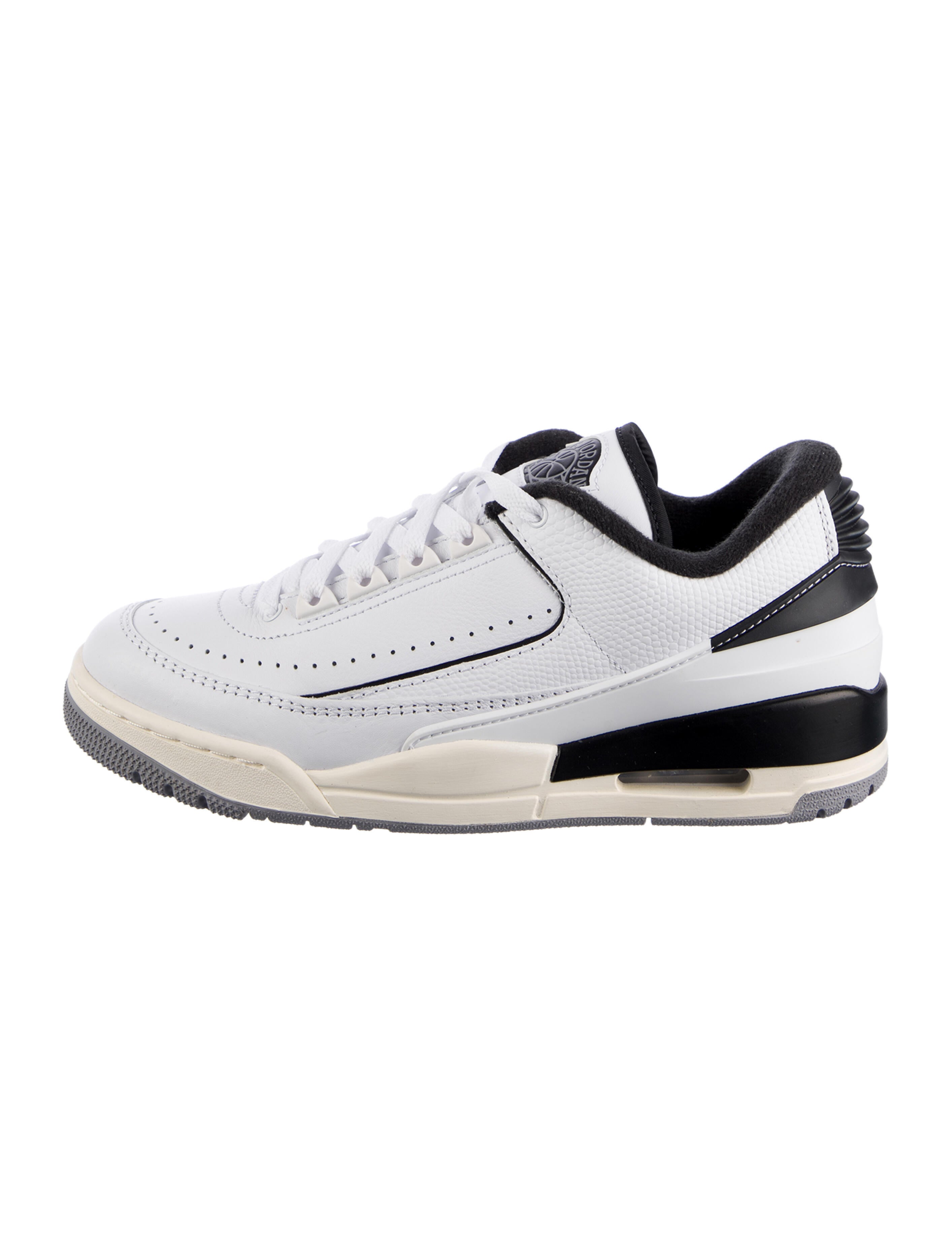 Jordan Leather Colorblock Pattern Sneakers