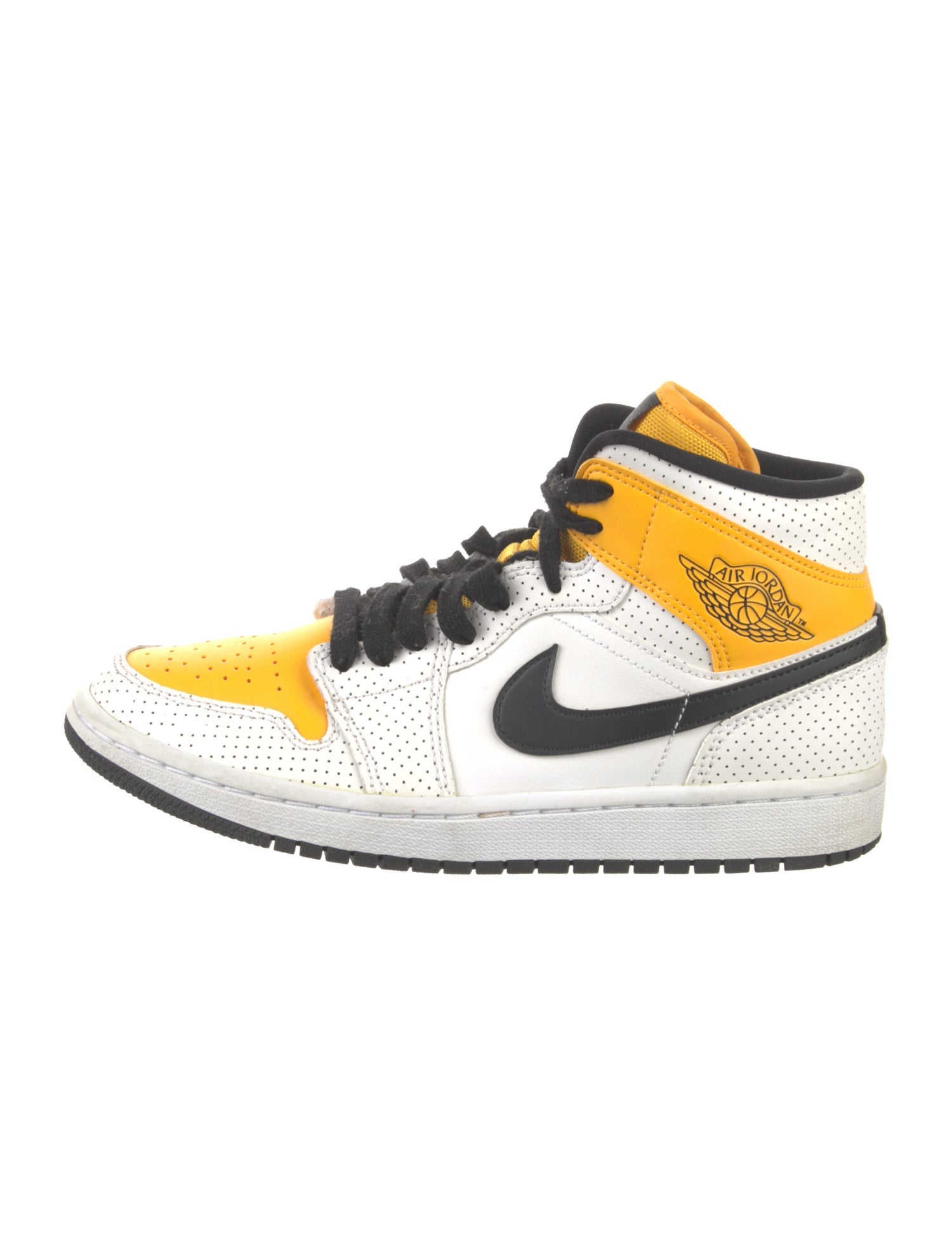 Jordan Leather Colorblock Pattern Sneakers