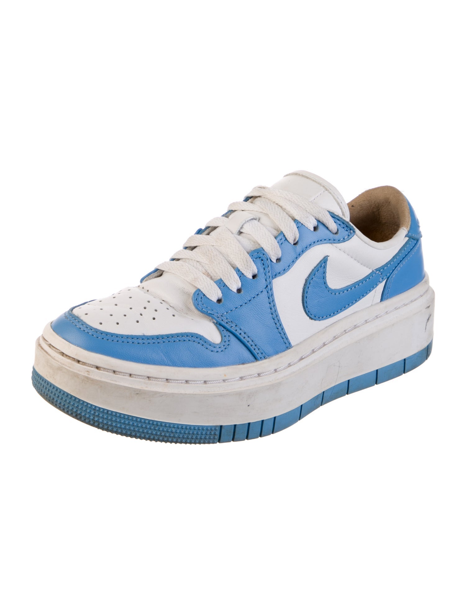 Jordan Leather Colorblock Pattern Sneakers