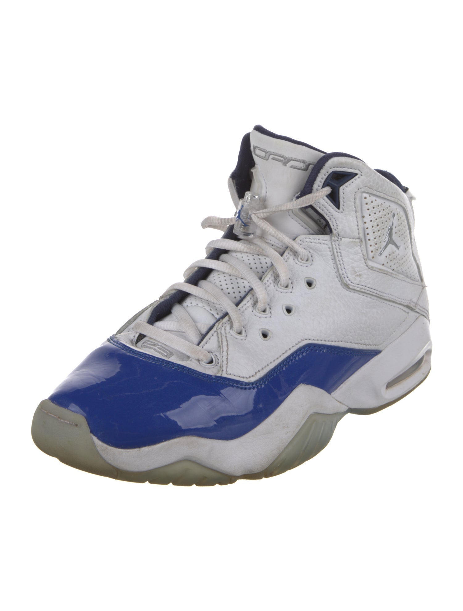 Jordan Leather Colorblock Pattern Wedge Sneakers