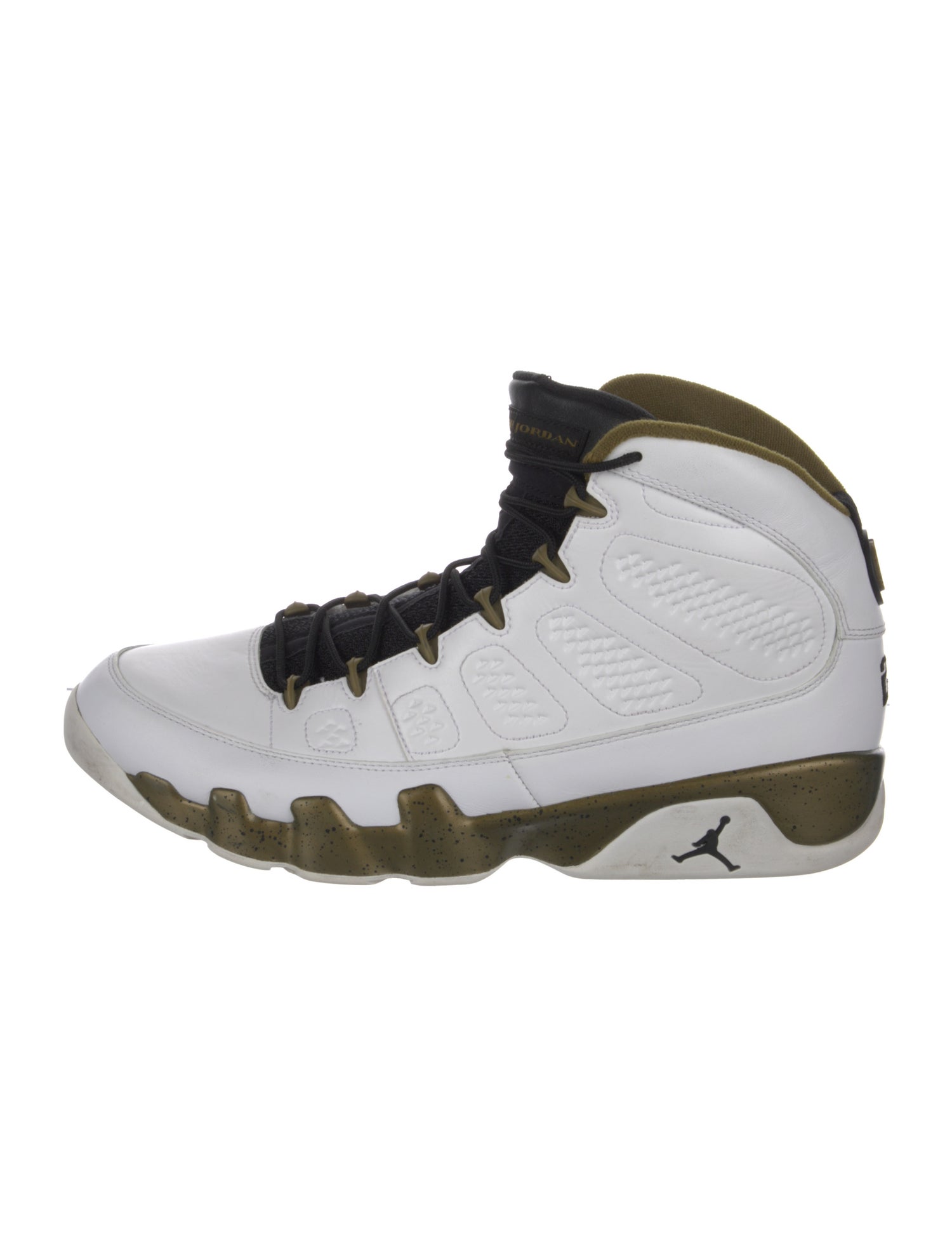 Jordan Leather Colorblock Pattern Sneakers