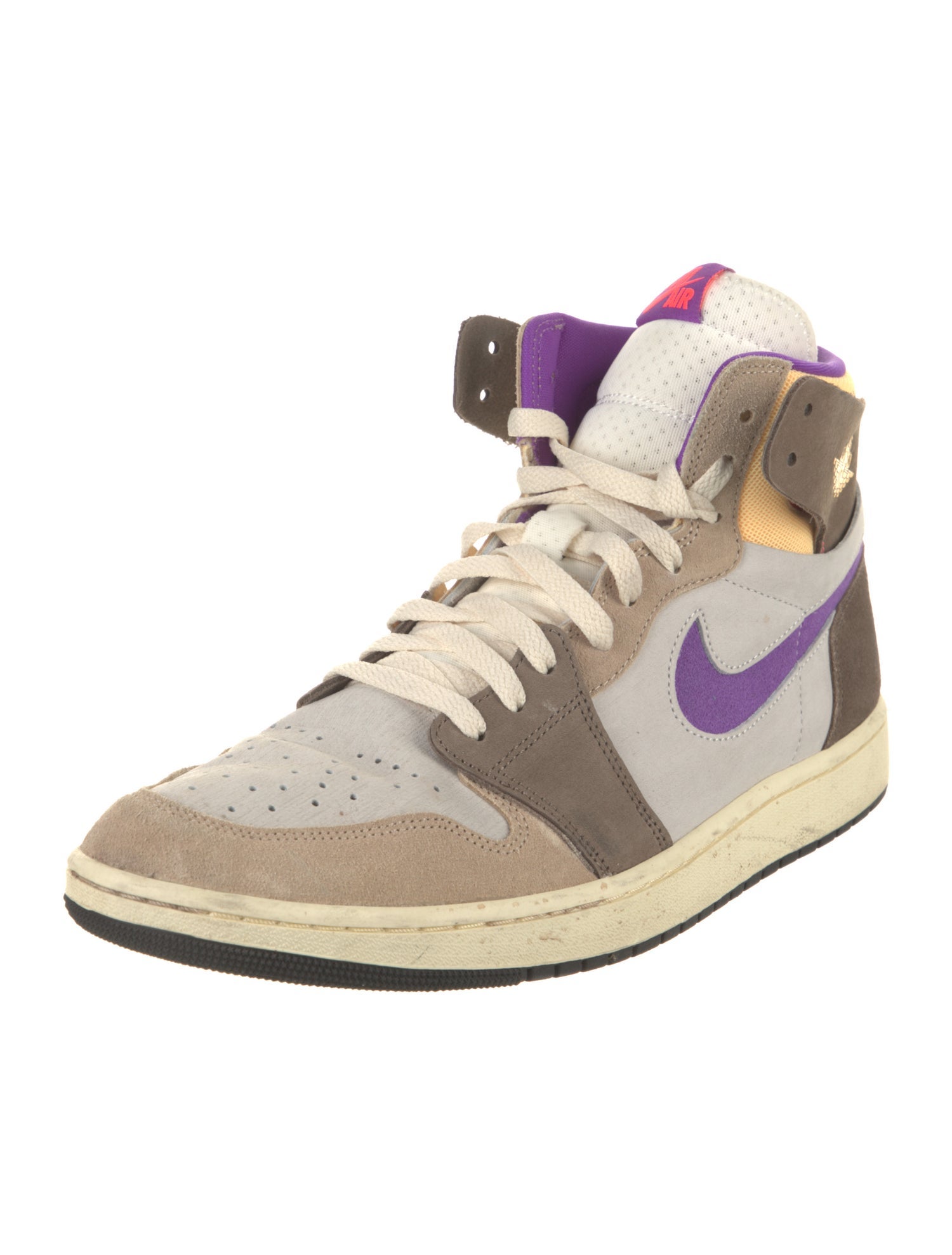 Jordan Suede Colorblock Pattern Sneakers