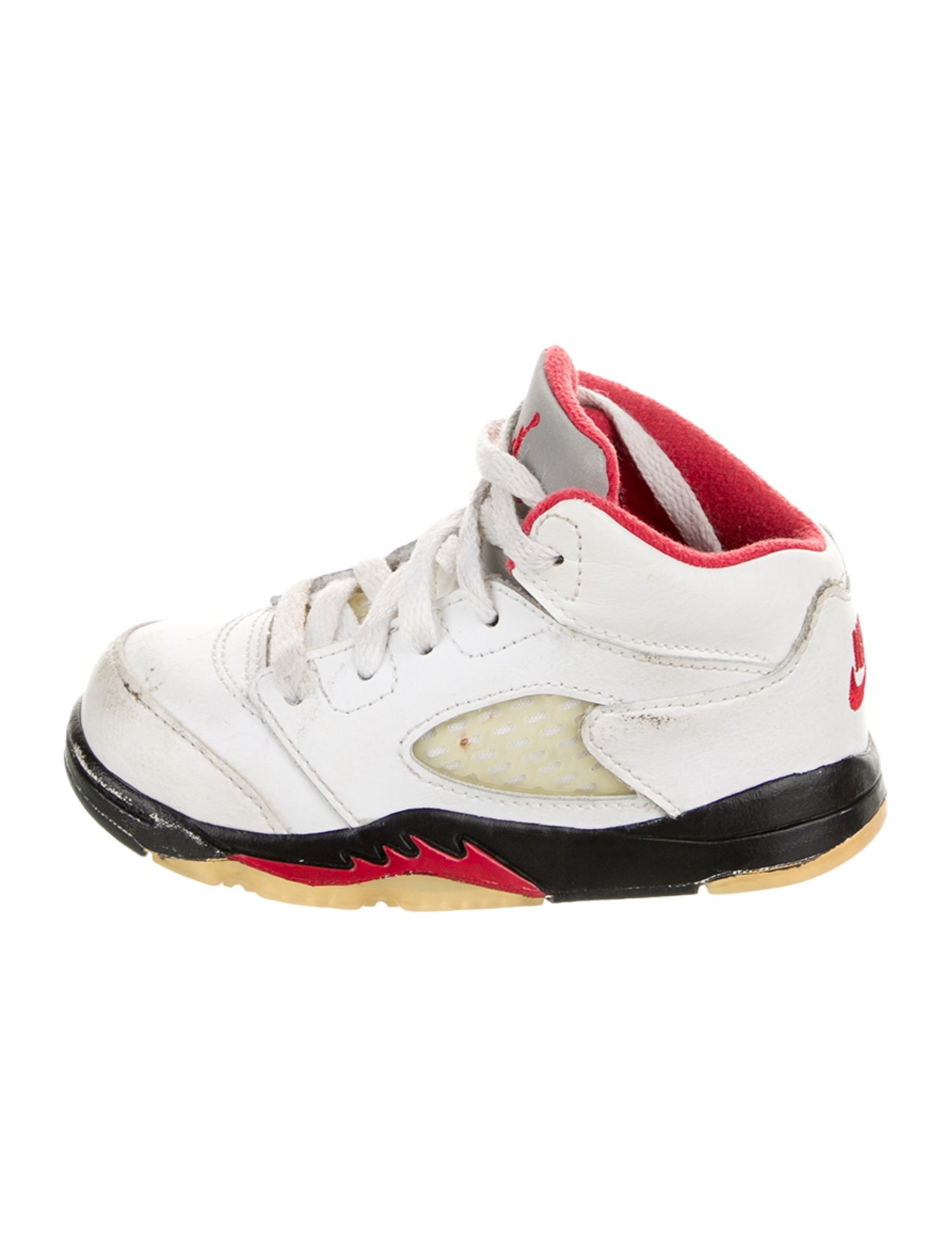 Jordan toddler boys' white and black shoes