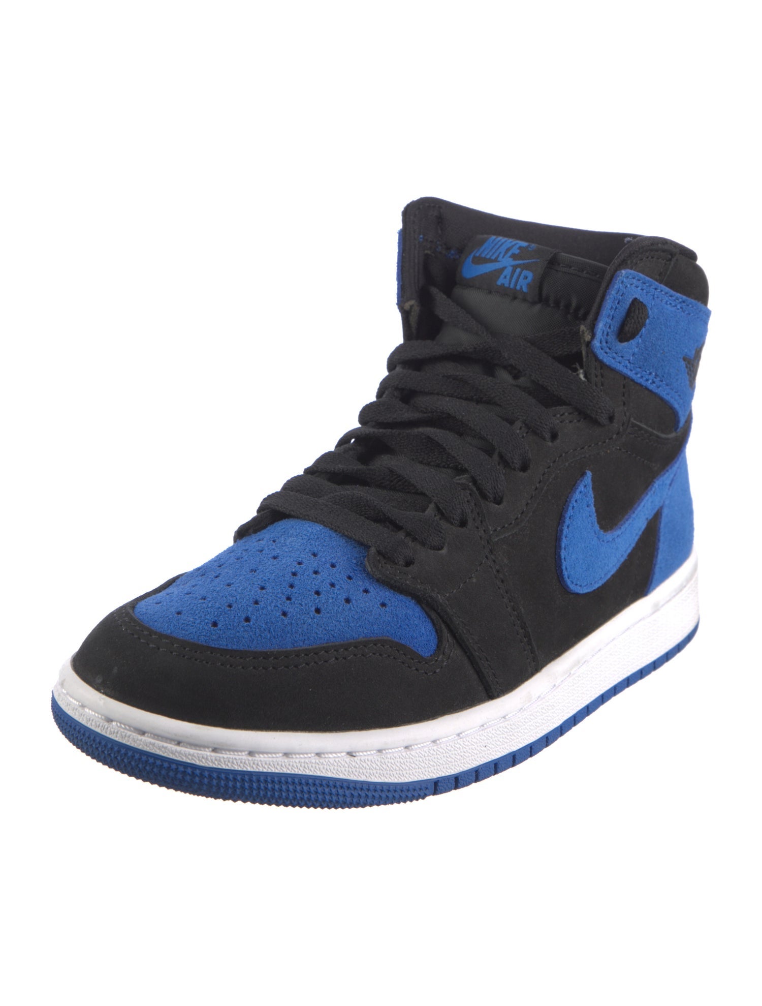 Jordan Leather Colorblock Pattern Athletic Sneakers