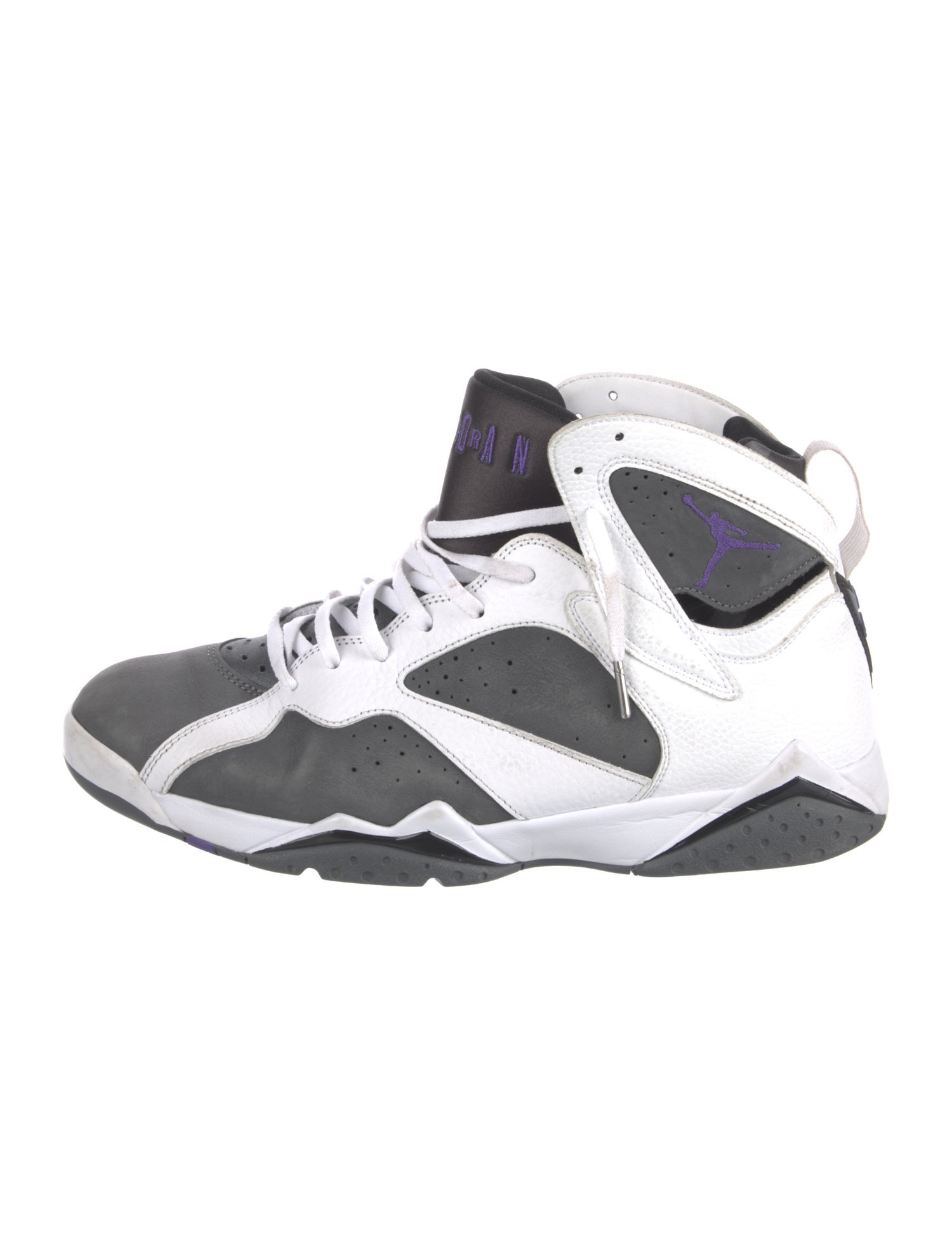 Jordan Leather Embroidered Accent Sneakers