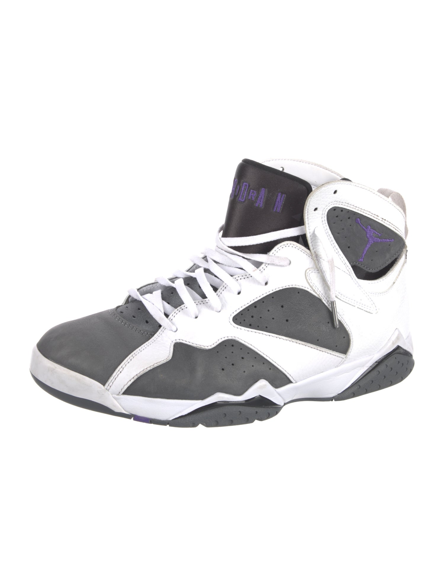 Jordan Leather Embroidered Accent Sneakers