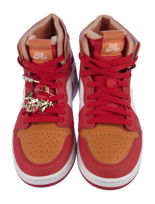 Jordan 1 High Zoom Air CMFT Fire Red Hot Curry Sneakers