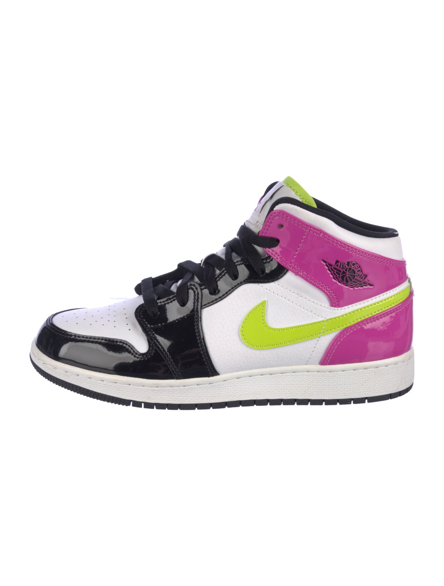 Jordan Patent Leather Graphic Print Sneakers