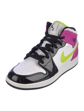 Jordan Patent Leather Graphic Print Sneakers
