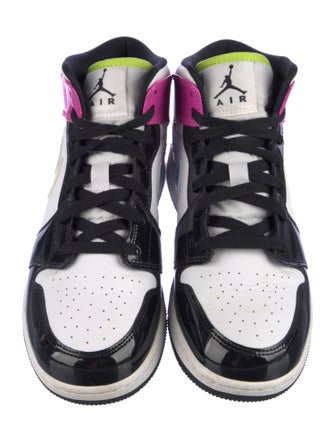 Jordan Patent Leather Graphic Print Sneakers
