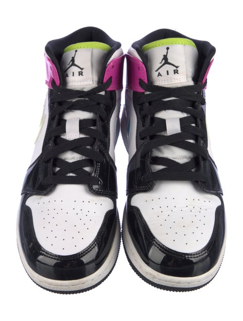 Jordan Patent Leather Graphic Print Sneakers