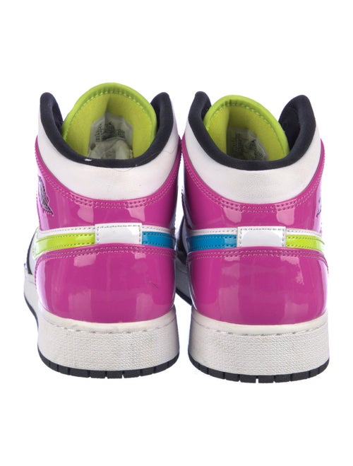 Jordan Patent Leather Graphic Print Sneakers