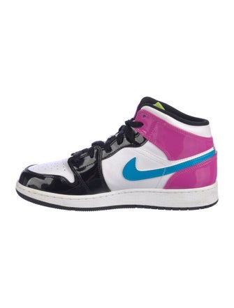 Jordan Patent Leather Graphic Print Sneakers