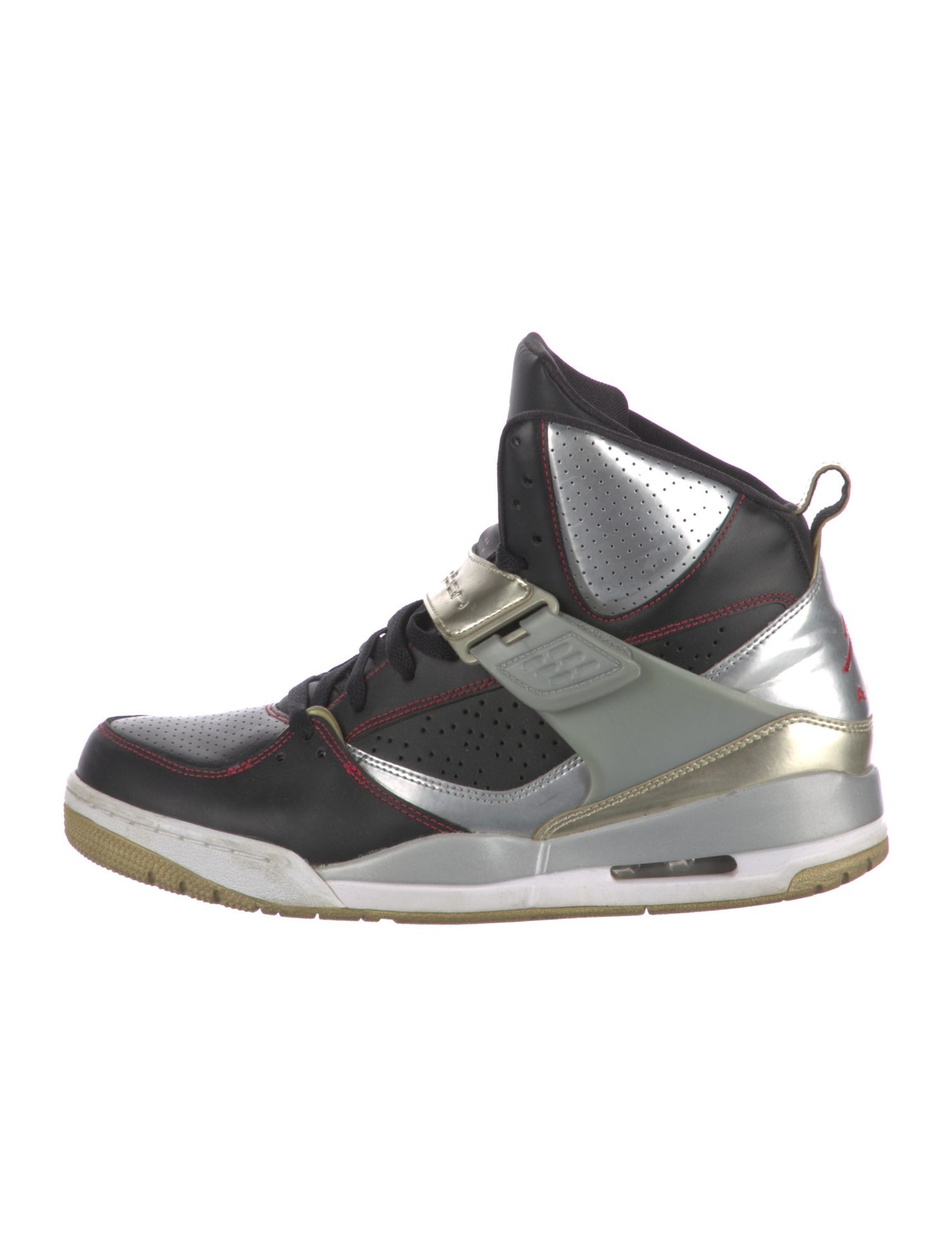 Jordan Leather Colorblock Pattern Sneakers