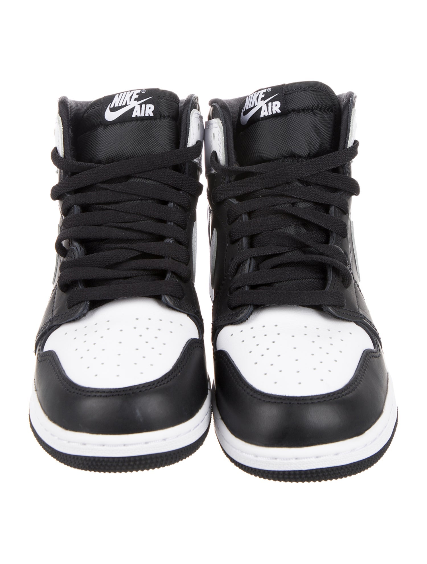 Jordan Kids' 1 Retro High OG 'Black White' sneakers