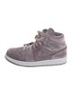 Jordan Jordan 1 Mid SE Purple Velvet Wedge Sneakers