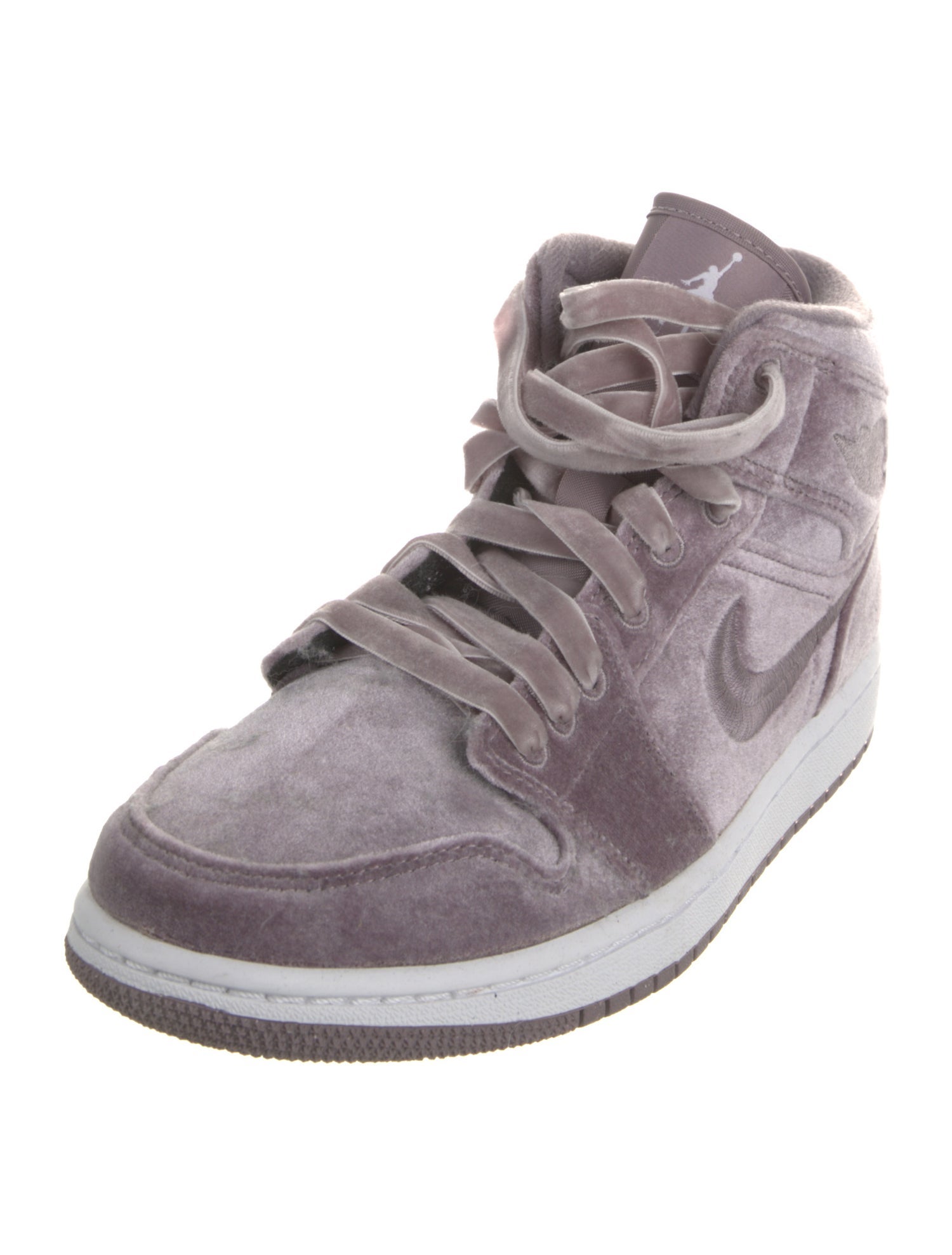 Jordan Jordan 1 Mid SE Purple Velvet Wedge Sneakers
