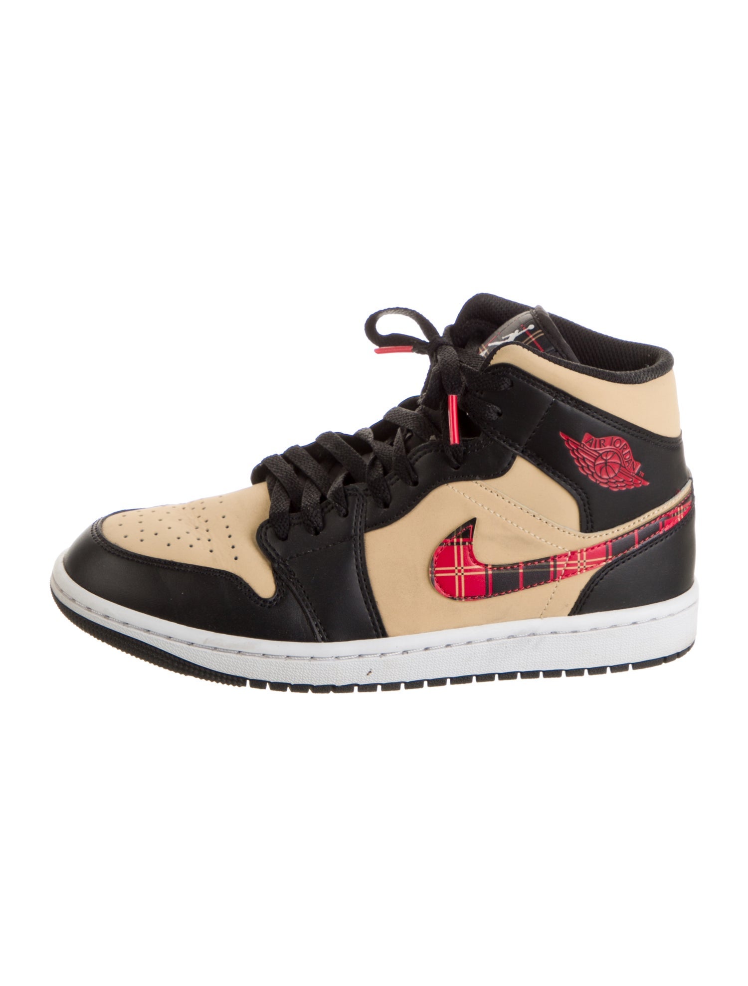Jordan 1 Mid 'Tartan Swoosh' Sneakers