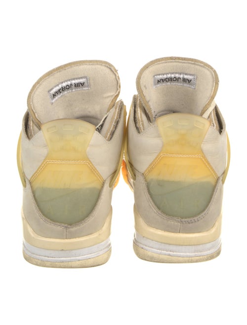 Off-White x Jordan 4 Retro Off-White Sail Wedge Sneakers