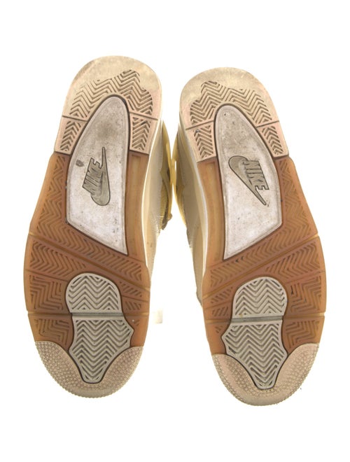 Off-White x Jordan 4 Retro Off-White Sail Wedge Sneakers