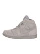Jordan 1 Retro High Grey Suede Sneakers