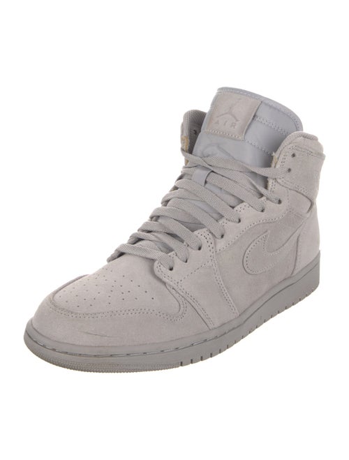 Jordan 1 Retro High Grey Suede Sneakers