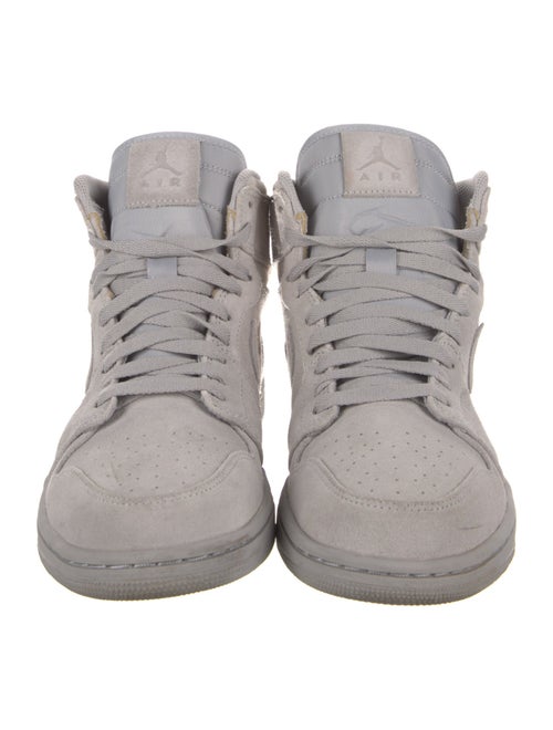 Jordan 1 Retro High Grey Suede Sneakers