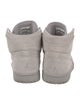 Jordan 1 Retro High Grey Suede Sneakers