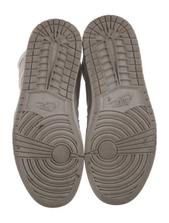 Jordan 1 Retro High Grey Suede Sneakers